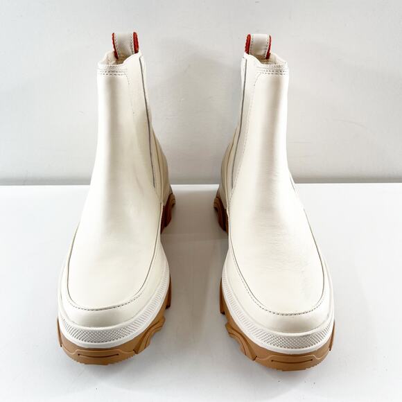Sorel Brex Ankle Waterproof Winter Chelsea Rain Boots Natural Sea Salt White 7.5 - Picture 5 of 7